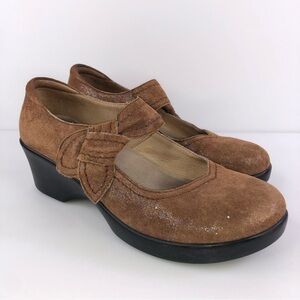 Alegria Ella Mary Jane Heels Brown Leather WOMENS Shoes Size 39/9 ELL-684